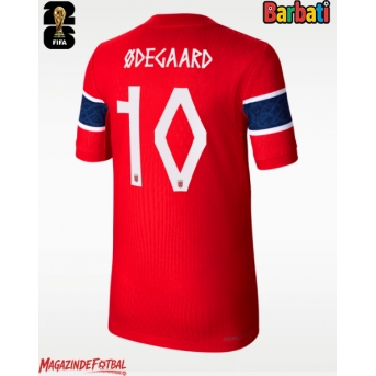 Norvegia Martin Odegaard #10 Tricou Fotbal Replică Mondial 2026 Barbati Acasa